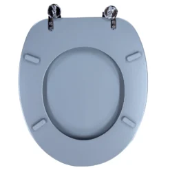 Wooden Tongue & Groove Toilet Seat - Grey -Triton None Store 14195095 1815022430696356