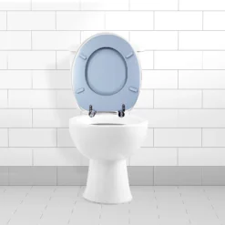 Wooden Tongue & Groove Toilet Seat - Grey -Triton None Store 14195095 2095022430741317