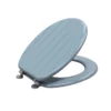 Wooden Tongue & Groove Toilet Seat - Grey -Triton None Store 14195095 6055022430530675