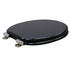 Soft Close Wooden Toilet Seat - Black -Triton None Store 14195096 1335022430327572